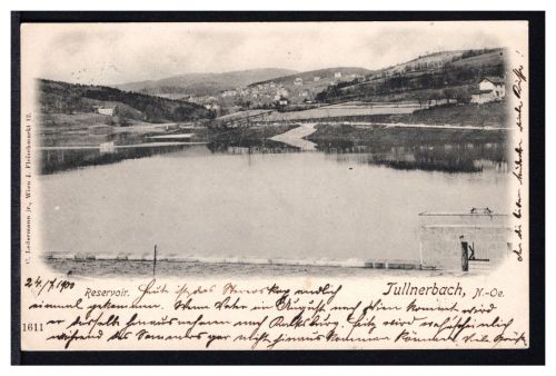 AK Tullnerbach, Nieder-Österreich 1900 Blick übers Reservoir
