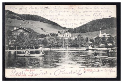 AK Aspang, Nieder-Österreich 1905 Am Teich