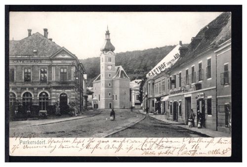 AK Purkersdorf, Nieder-Österreich 1905 Gasthof Zum goldenen Adler