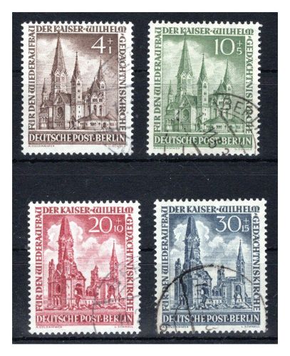 Berlin MiNr. 106-109 gestempelt