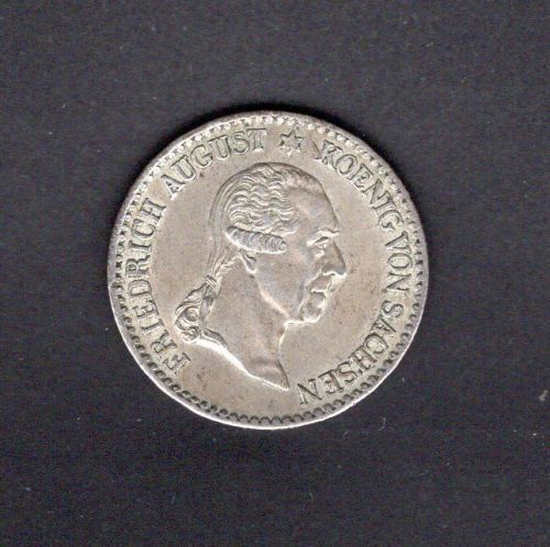 Sachsen 1827 1/6 Taler Friedrich August