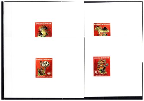 Zentralafr. Republik Sonderbl. MiNr. 1571,1575,1579,1583 B postfrisch Pilze