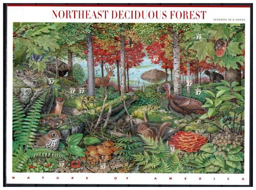 USA Folienbogen MiNr. 2907-2913 postfrisch Laubwald