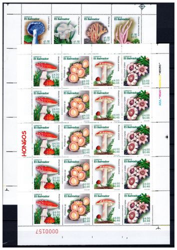 El Salvador ZD-Bögen MiNr. 2258-2265 postfrisch Pilze