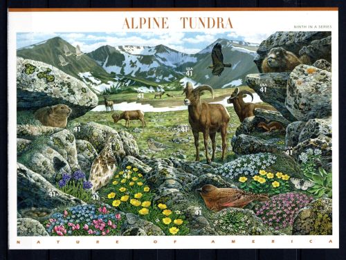 USA Folienbogen MiNr. 4301-4310 postfrisch alpine Tundra