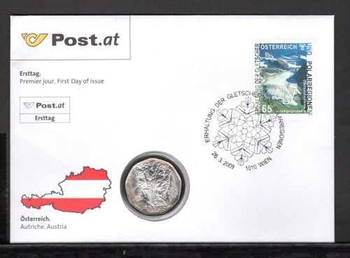 Österreich 2009 Numisbrief mit 5 Euro "Grossglockner Strasse" ST