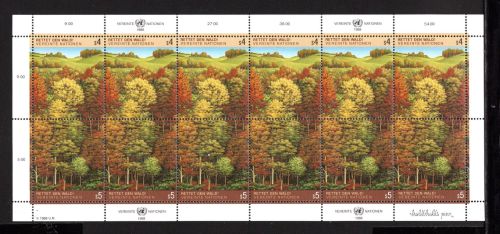 UNO Wien Kleinbogen MiNr. 81-82 postfrisch Naturschutz