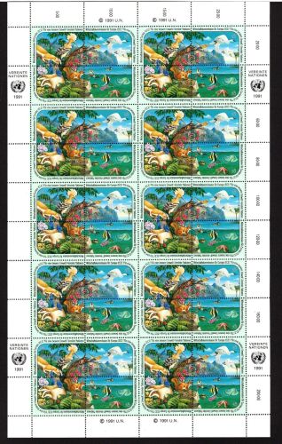 UNO Wien Kleinbogen MiNr. 110-113 postfrisch Wirtschaftskommission