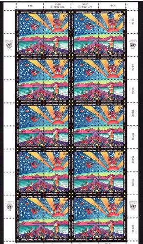 UNO Wien Kleinbogen MiNr. 129-132 postfrisch Umwelt und Entwicklung