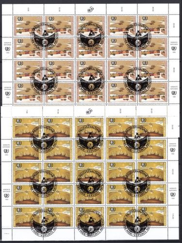 UNO Wien Kleinbögen MiNr. 184-185 Ersttagssonderstempel Jahr der Jugend