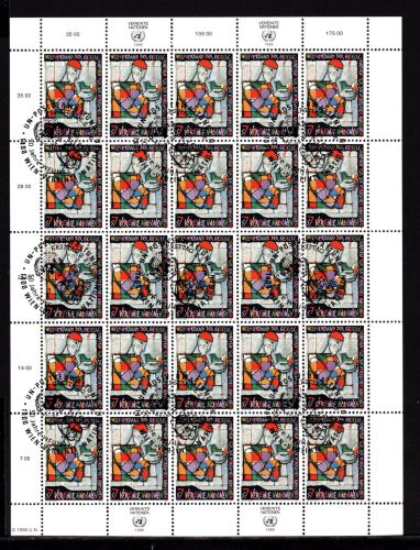 UNO Wien Kleinbogen MiNr. 202 Ersttagssonderstempel WFUNA
