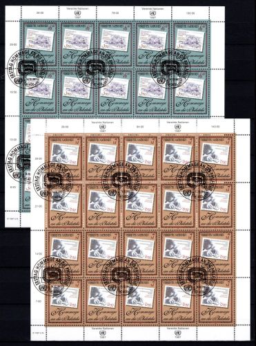 UNO Wien Kleinbögen MiNr. 236-237 Ersttagssonderstempel Marke auf Marke