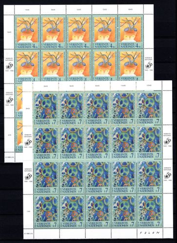 UNO Wien Kleinbögen MiNr. 268-269 postfrisch Menschenrechte