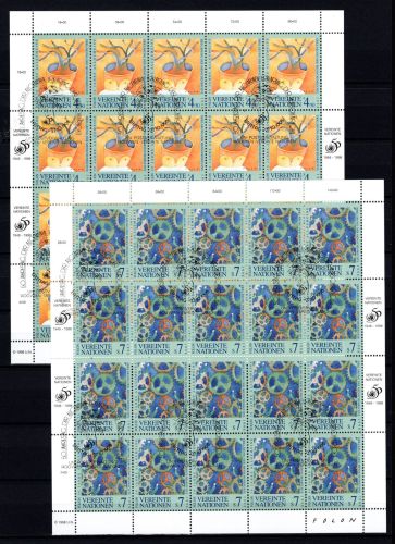 UNO Wien Kleinbögen MiNr. 268-269 Ersttagssonderstempel Menschenrechte