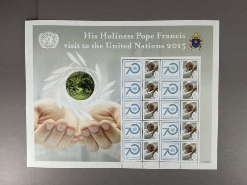 UNO New York Kleinbogen MiNr. 1491 postfrisch Papstbesuch