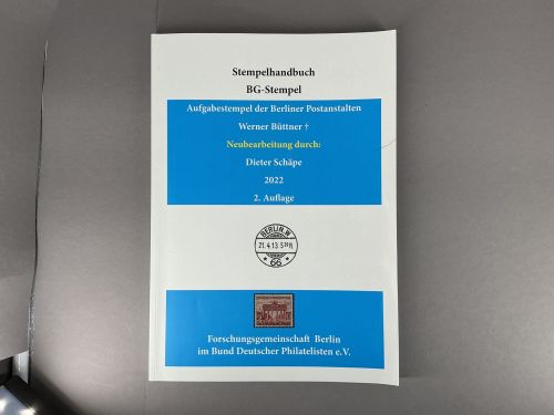 Forschungsgemeinschaft Berlin e.V. 2022 Stempelhandbuch BG-Stempel gebraucht