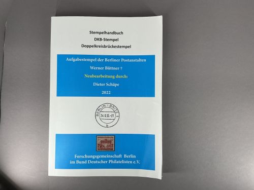 Forschungsgemeinschaft Berlin e.V. 2022 Stempelhandbuch DKB-Stempel gebraucht