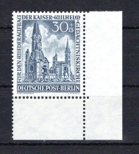 Berlin Eckrand ur MiNr. 109 postfrisch ungefaltet