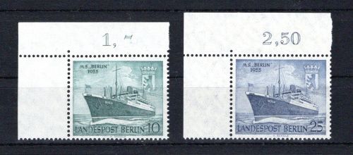 Berlin Eckrand ol MiNr. 126-127 postfrisch ungefaltet