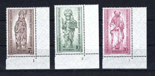 Berlin Eckrand ur MiNr. 132-134 postfrisch Formnummern, ungefaltet