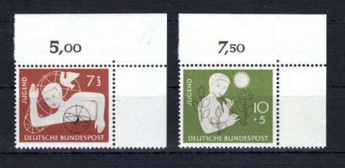 Bund Eckrand or MiNr. 232-233 postfrisch ungefaltet