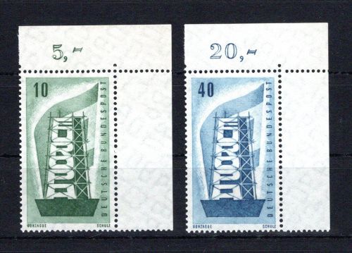 Bund Eckrand or MiNr. 241-242 postfrisch ungefaltet
