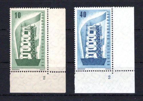 Bund Eckrand ur MiNr. 241-242 postfrisch Formnummer 2, ungefaltet