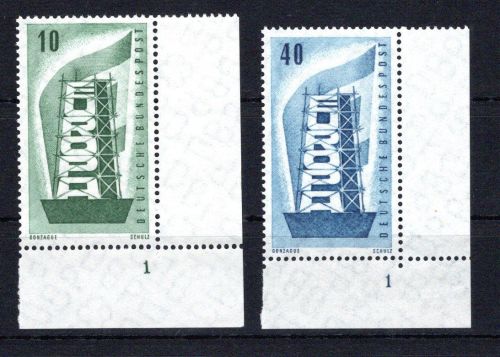 Bund Eckrand ur MiNr. 241-242 postfrisch Formnummer 1, ungefaltet