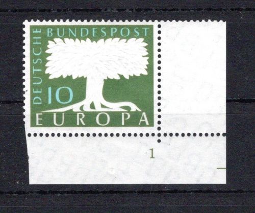 Bund Eckrand ur MiNr. 294 postfrisch Formnummer 1, ungefaltet