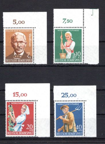 Bund Eckrand or MiNr. 297-300 postfrisch ungefaltet