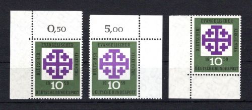 Bund Eckrand ol, or, ul MiNr. 314 w (3) postfrisch ungefaltet
