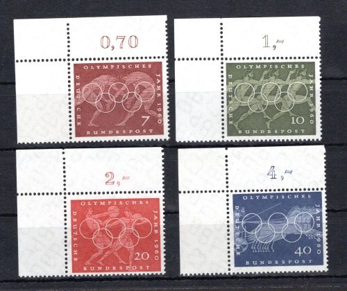 Bund Eckrand ol MiNr. 332-335 postfrisch ungefaltet
