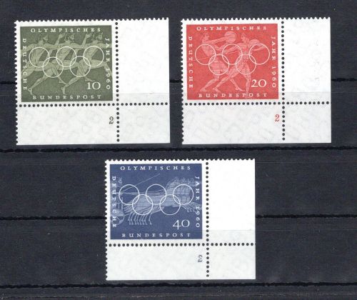 Bund Eckrand ur MiNr. 333-335 postfrisch Formnummer 2, ungefaltet