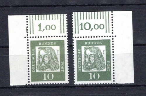 Bund Eckrand ol + or MiNr. 350 postfrisch ungefaltet