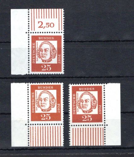 Bund Eckrand ol, ul, ur MiNr. 353 y (3) postfrisch ungefaltet
