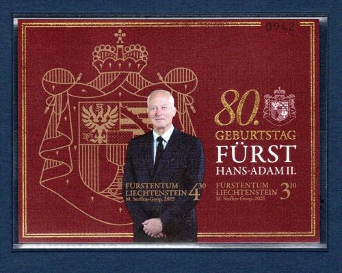 Liechtenstein MiNr. Block 56 B postfrisch im Folder