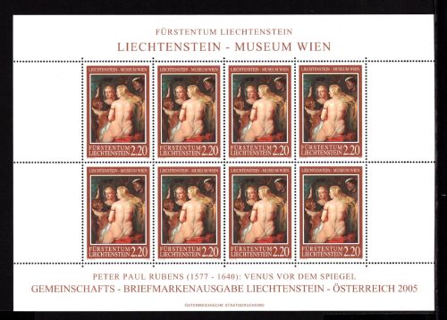 Liechtenstein Kleinbogen MiNr. 1374 postfrisch Rubens