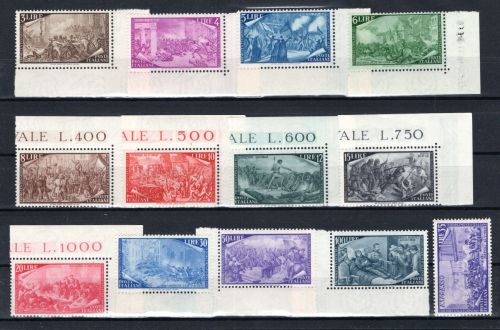 Italien MiNr. 748-760 postfrisch Jahrestag der Erhebung