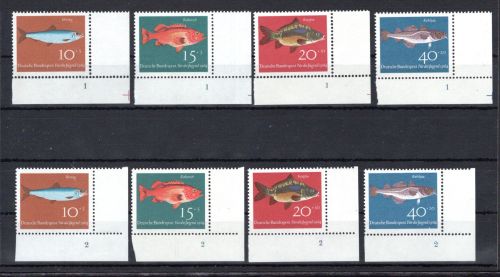 Bund 4er Blöcke Eckrand ur MiNr. 412-415 (2) postfrisch FN 1-2, ungefaltet