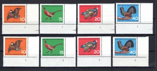 Bund Eckrand ur MiNr. 464-467 (2) postfrisch Formnummern 1-2, ungefaltet