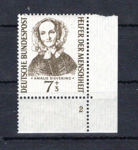 Bund Eckrand ur MiNr. 222 postfrisch Formnummer 2, UR gefaltet