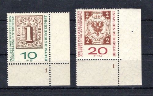 Bund Eckrand ur MiNr. 310-311 a postfrisch Formnummer 1, ungefaltet