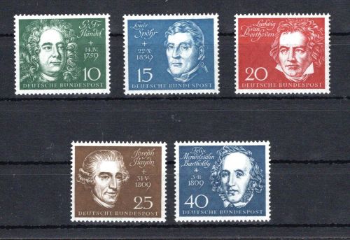 Bund MiNr. 315-319 postfrisch