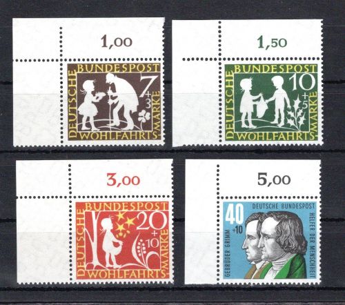 Bund Eckrand ol MiNr. 322-325 postfrisch ungefaltet
