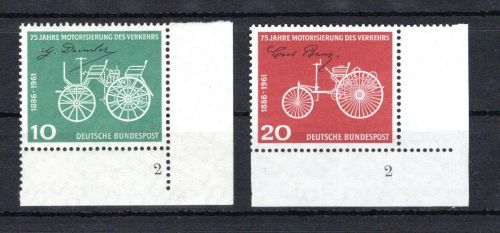 Bund Eckrand ur MiNr. 363 v-364 postfrisch Formnummern 2, ungefaltet