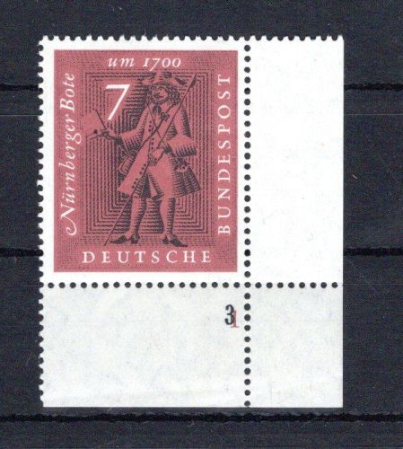 Bund Eckrand ur MiNr. 365 postfrisch Formnummer 3 auf 1, ungefaltet