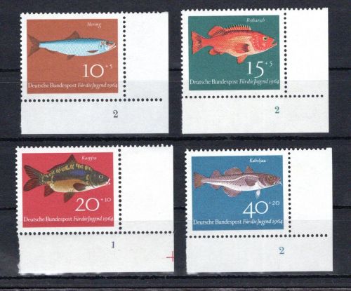 Bund Eckrand ur MiNr. 412-415 postfrisch Formnummern, ungefaltet