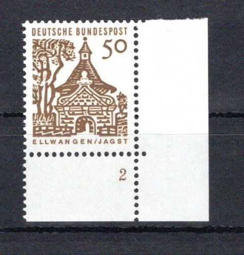 Bund Eckrand ur MiNr. 458 postfrisch FN 2, ungefaltet, breiter Rand