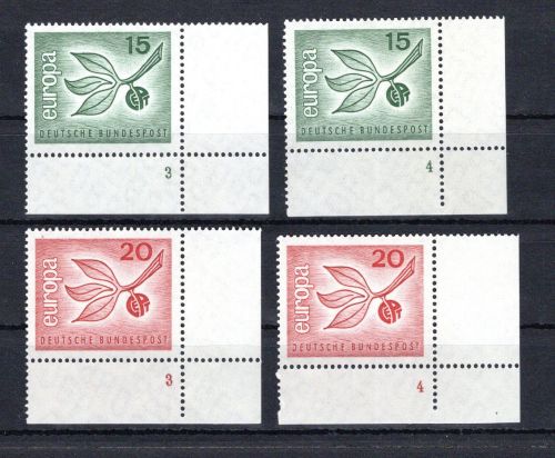 Bund Eckrand ur MiNr. 483-484 (2) postfrisch Formnummer 3-4, ungefaltet