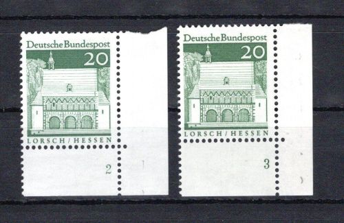 Bund Eckrand ur MiNr. 491 (2) postfrisch Formnummer 2-3, ungefaltet
